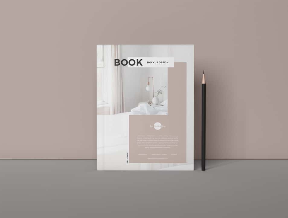 Free Branding PSD Book Mockup Design