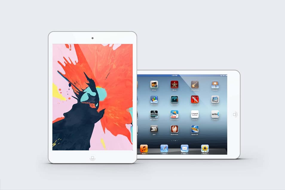 Free iPad Pro Display Designs Mockup