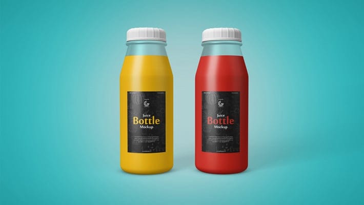 Free Juice Bottle Mockup