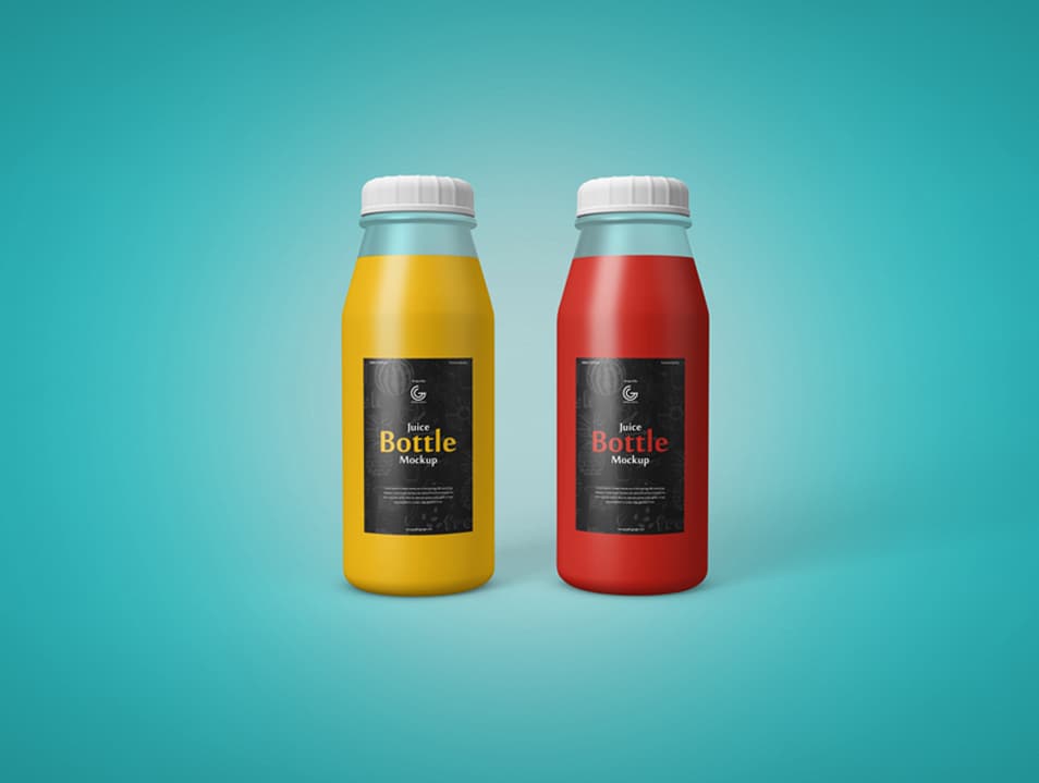Free Juice Bottle Mockup