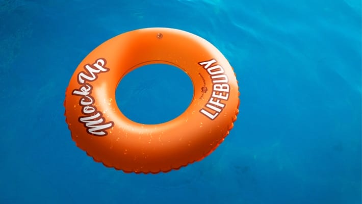 Free Lifebuoy Mock-up in PSD