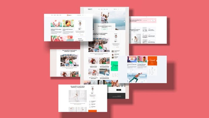 Free Modern Presentation Website Mockup