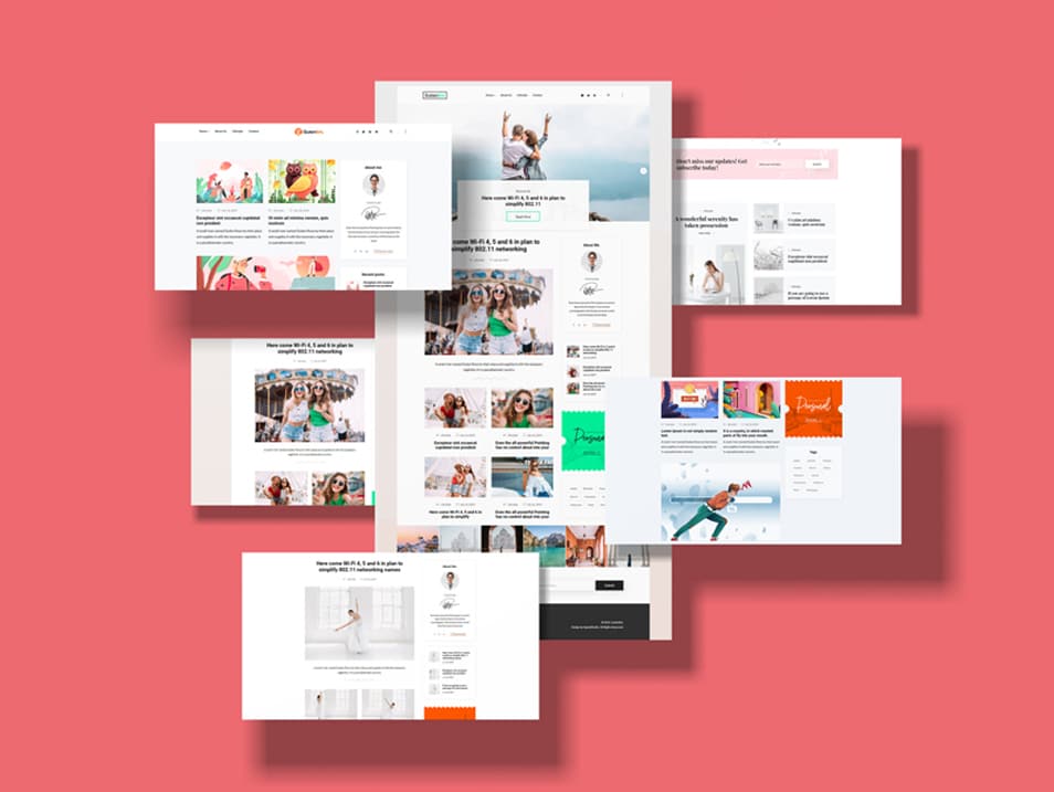 Free Modern Presentation Website Mockup