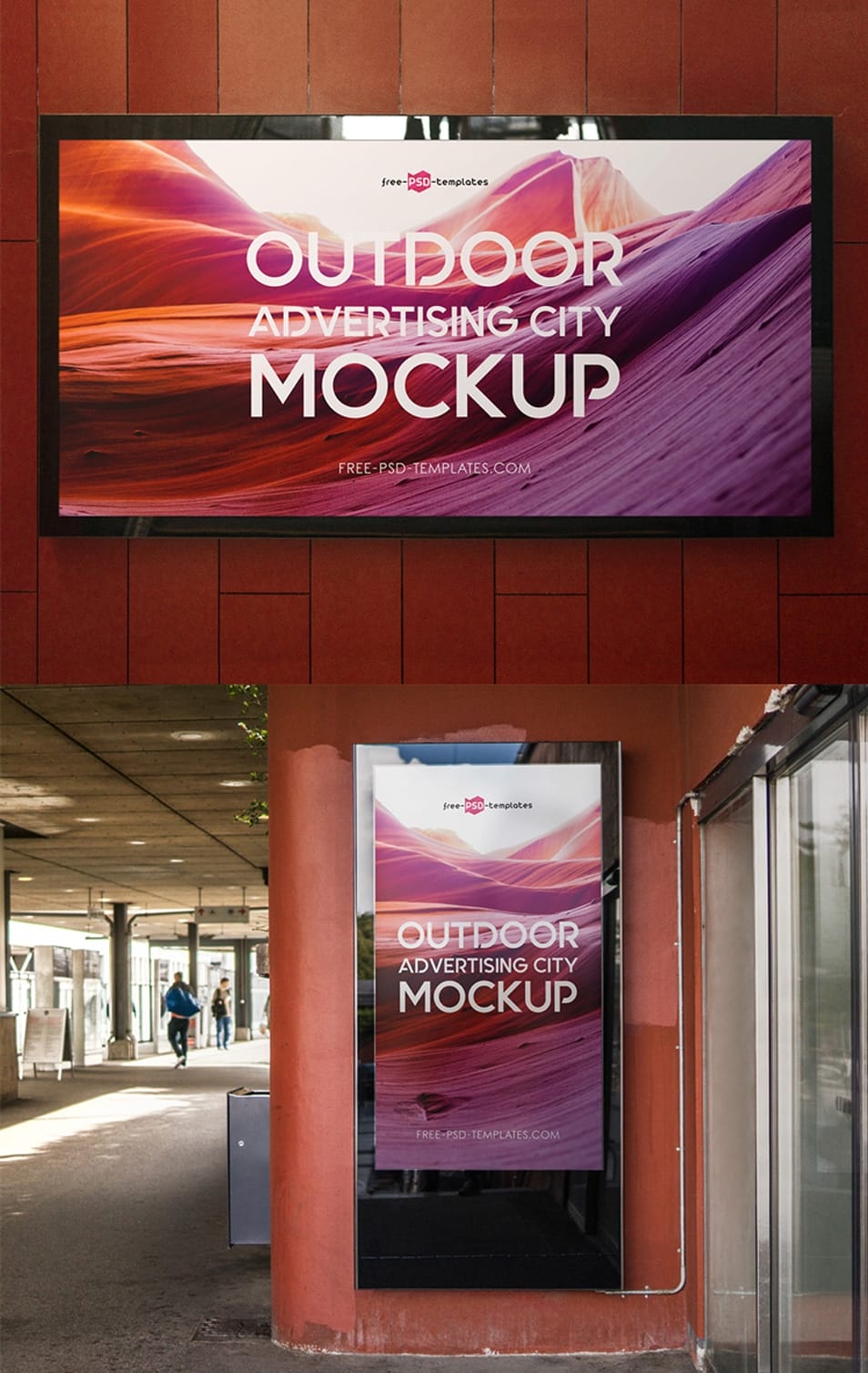 Free Outdoor Advertising City MockUps