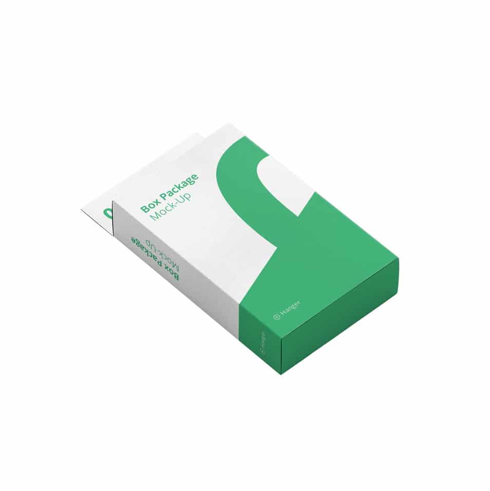 Free Packaging Box PSD Mockup