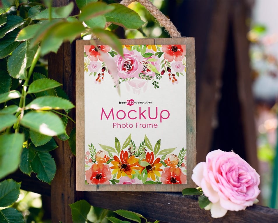 Free Photo Frame Mock-up in PSD