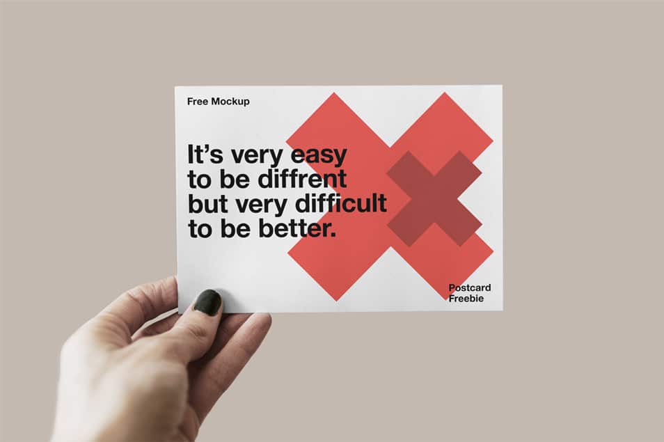 Free Postcard Mockup