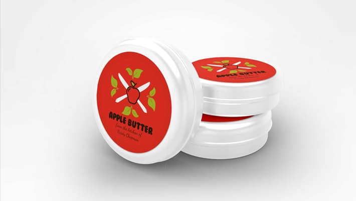 Free Tin Can PSD Label Design Mockup