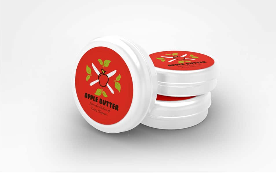 Free Tin Can PSD Label Design Mockup