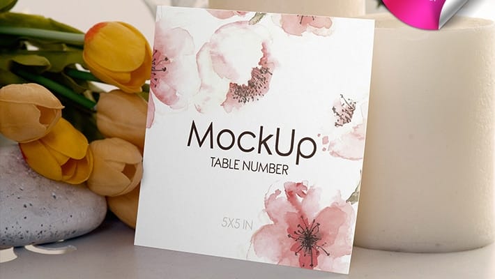 Free Wedding Invitation and Card Mockups Set