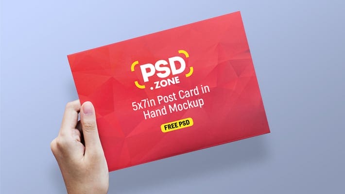 Greeting Card and Postcard Mockup PSD