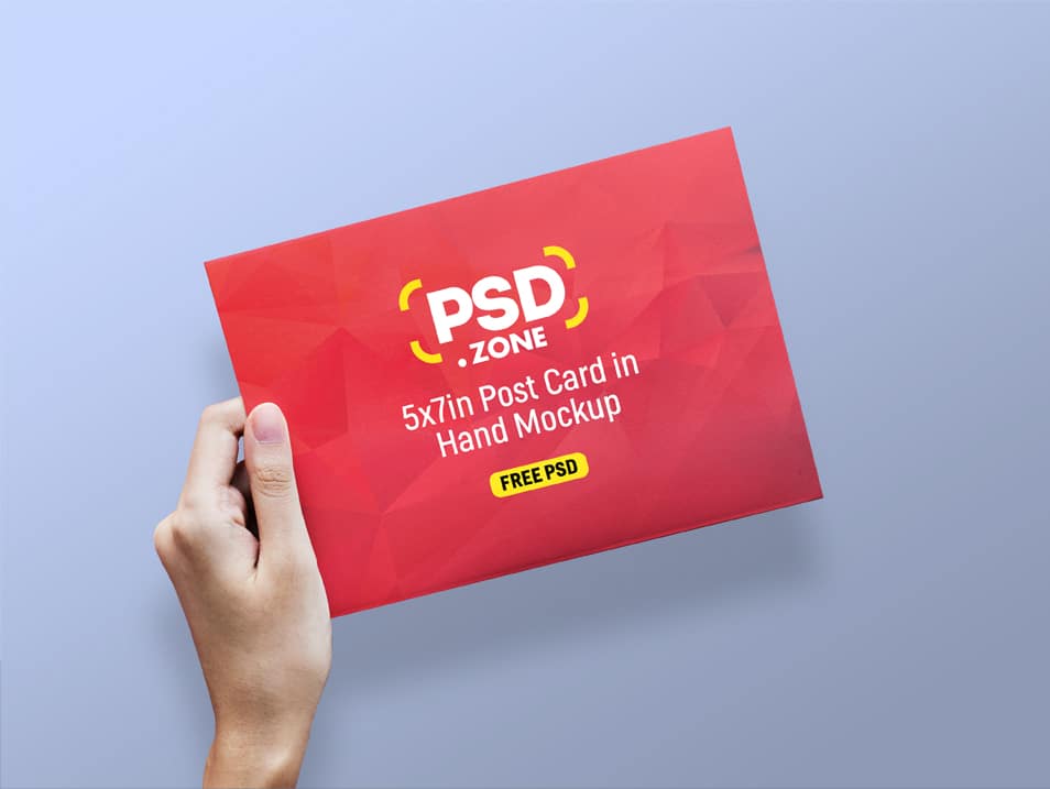 Greeting Card and Postcard Mockup PSD