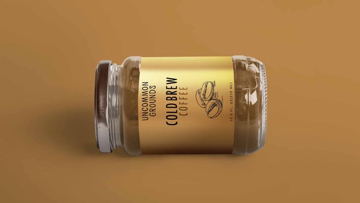 New Jam Jar Design Label Mockup