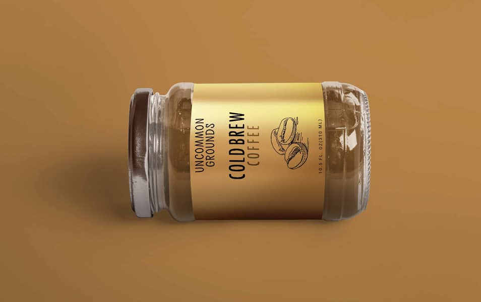 New Jam Jar Design Label Mockup