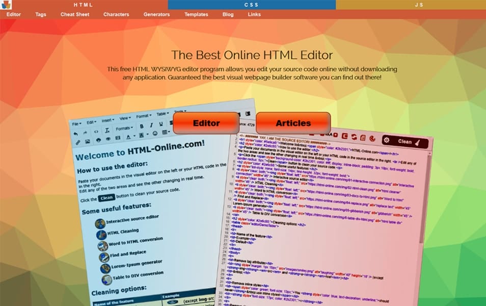 Online HTML Editor