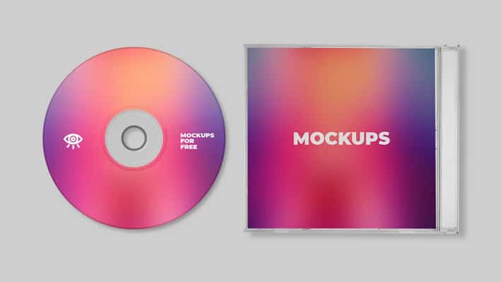 Plastic CD Case Mockup