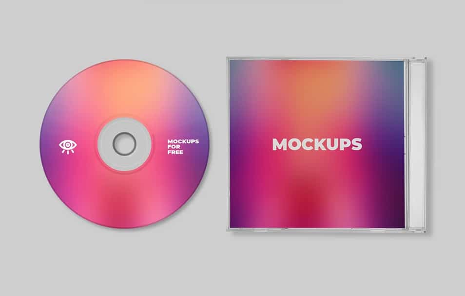 Plastic CD Case Mockup