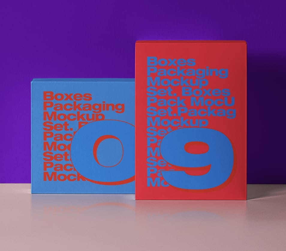 PSD Product Box Packaging Mockup