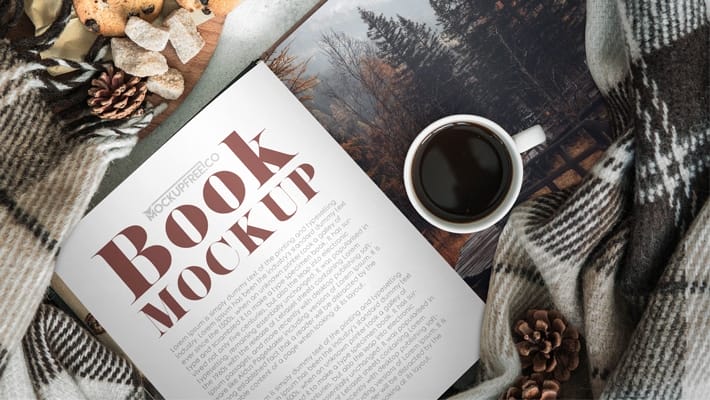Realistic Book Free PSD Mockup