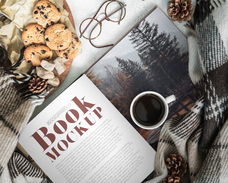 Realistic Book Free PSD Mockup