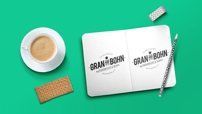 Sketchbook Mockup Template