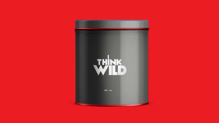 Small Round Tin Jar Mockup
