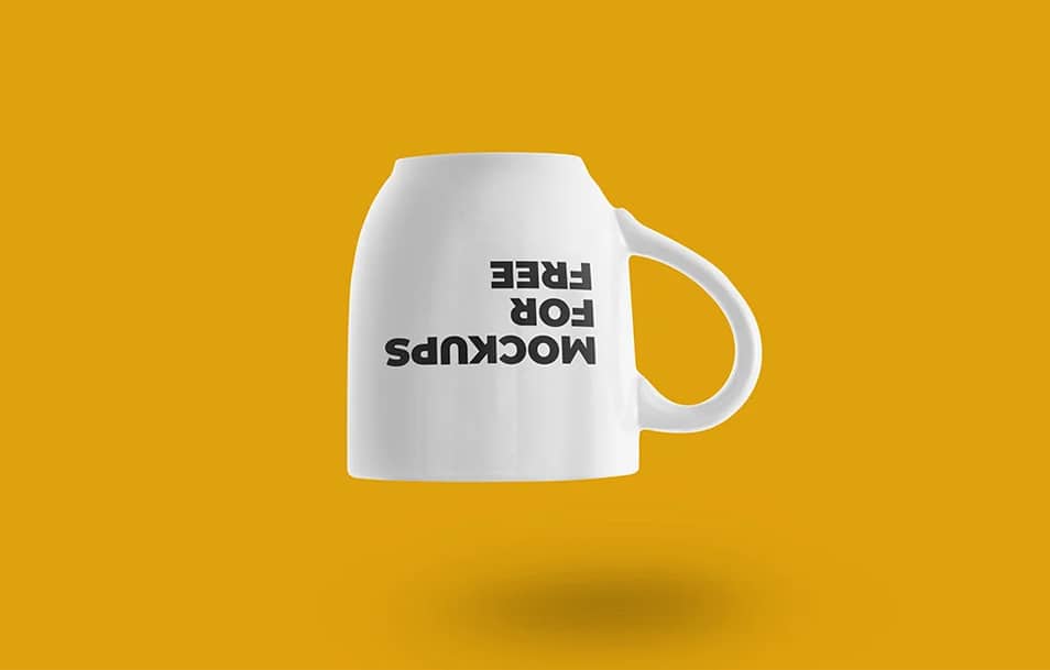 Upside Down Cup Mockup