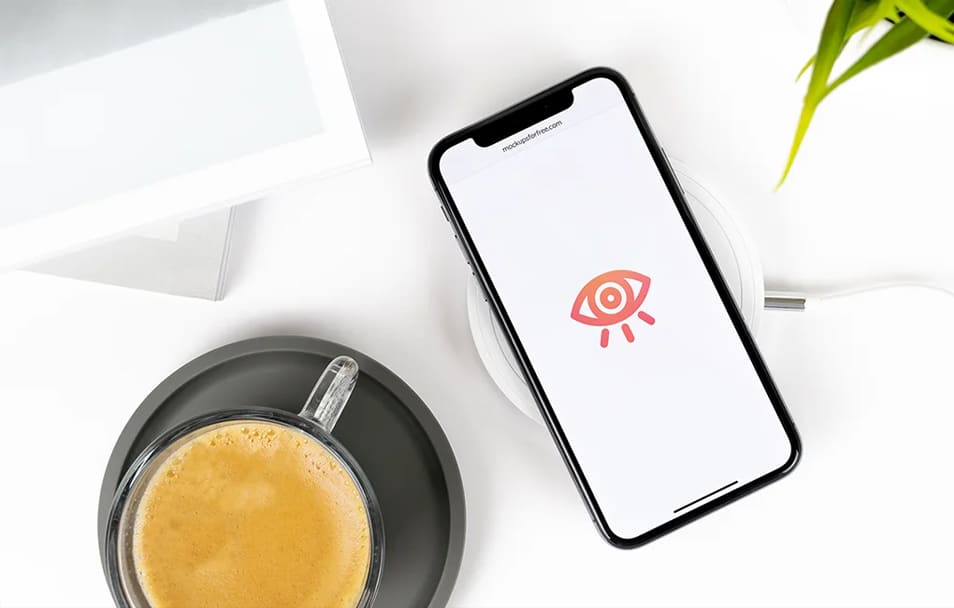 iPhone X With Cup Of Coffee Mockup