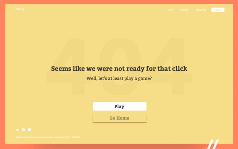 404 Error Page Concept
