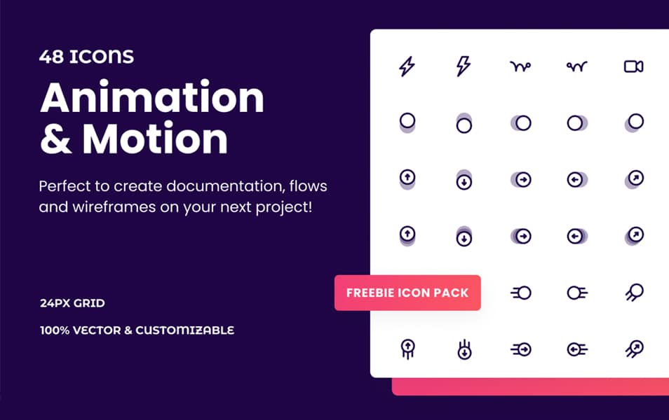 Animation & Motion Icon Pack