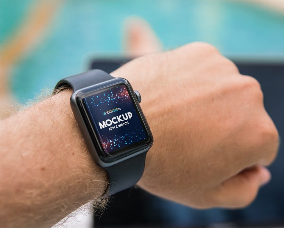 Apple Watch V03 Free PSD Mockup