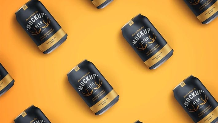 Beer or Soda Can Mockup