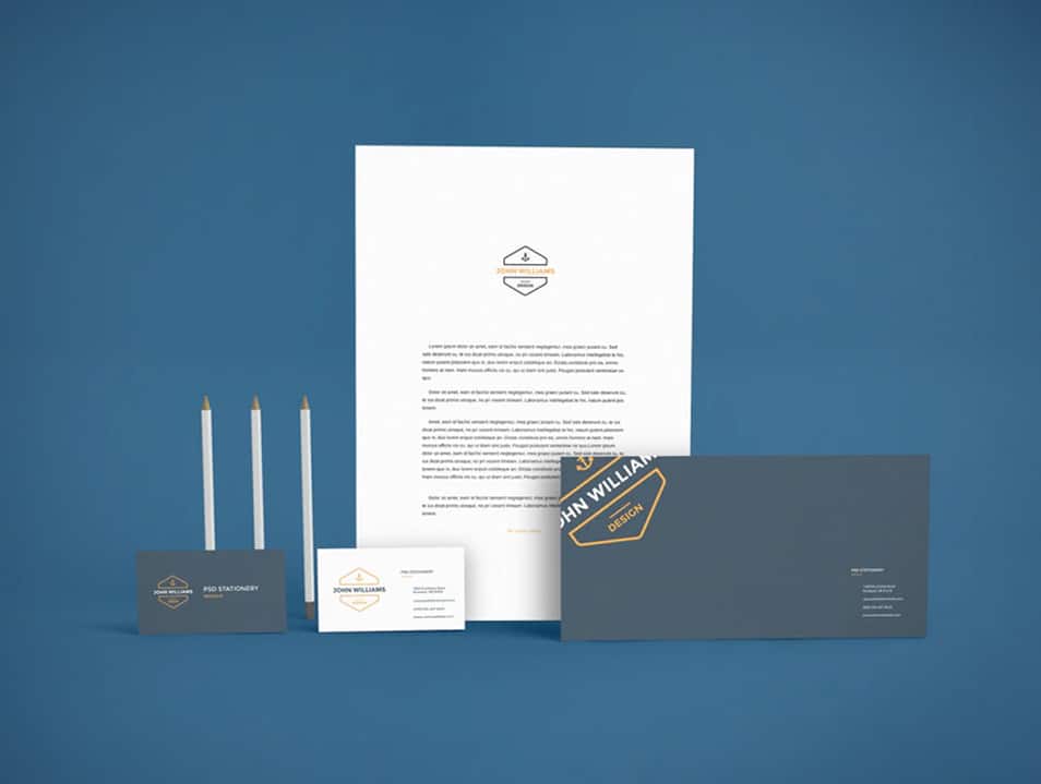 Branding Stationery PSD Mockup