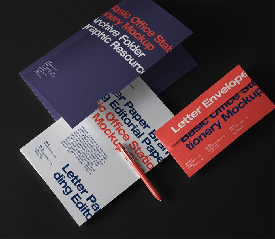 Business PSD Stationery Mockup Set