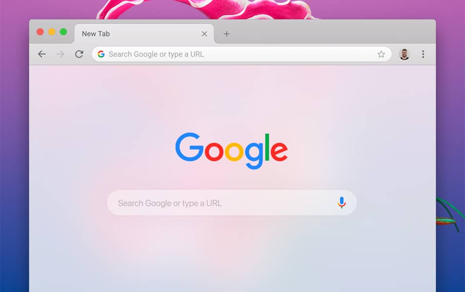 Chrome Figma Mockup for MacOS