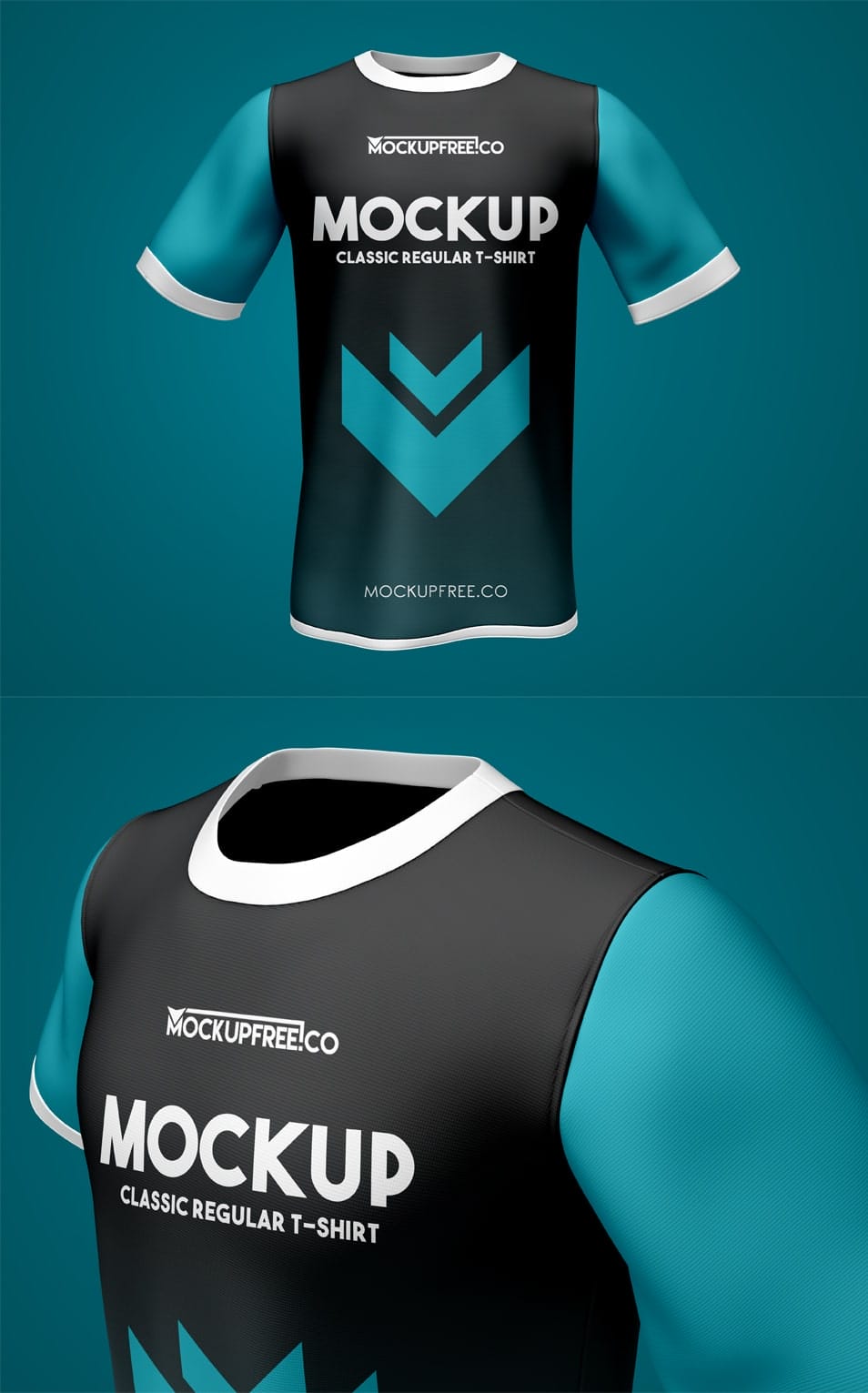 Classic Regular T-Shirt 2 Free PSD Mockups