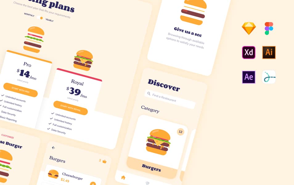 FREE Animated Burgers