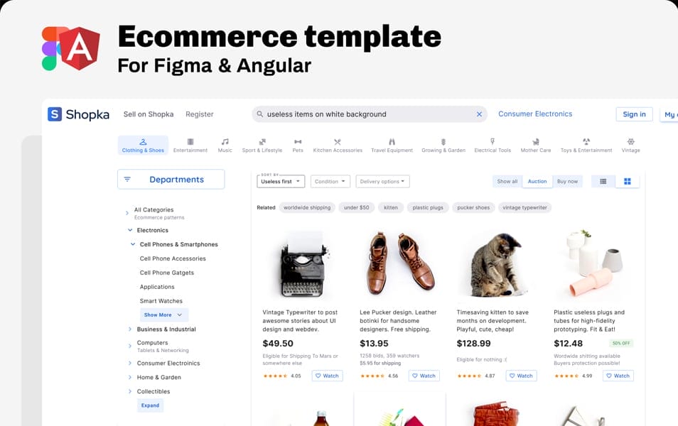 Figma Ecommerce Template