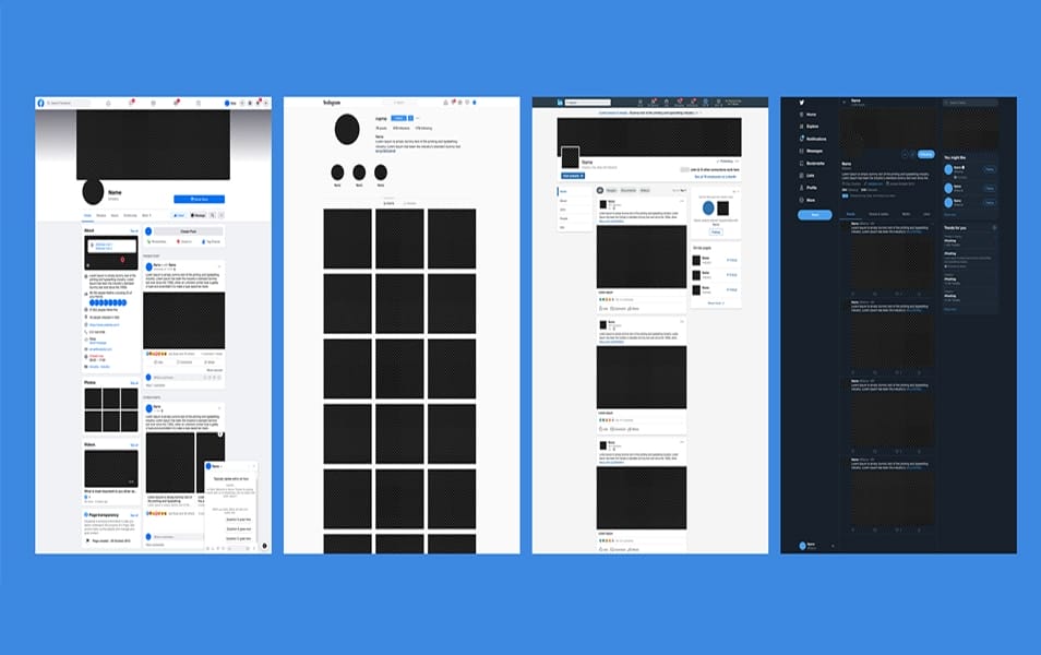 Figma Social Website UI