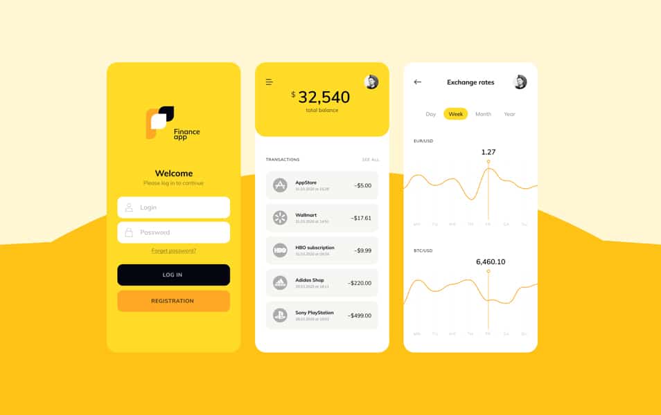 Finance App Free Figma Template
