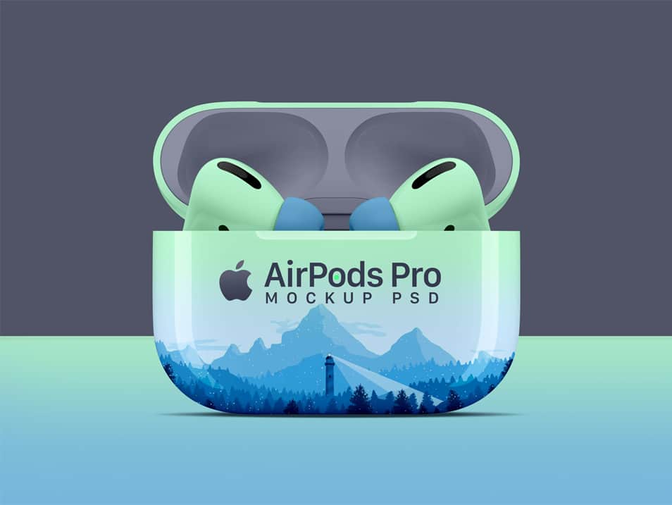 Free AirPods Pro Mockup PSD