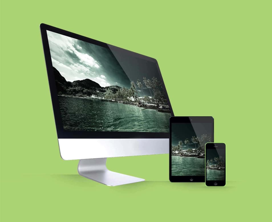 Free Apple Device Website Mockup 