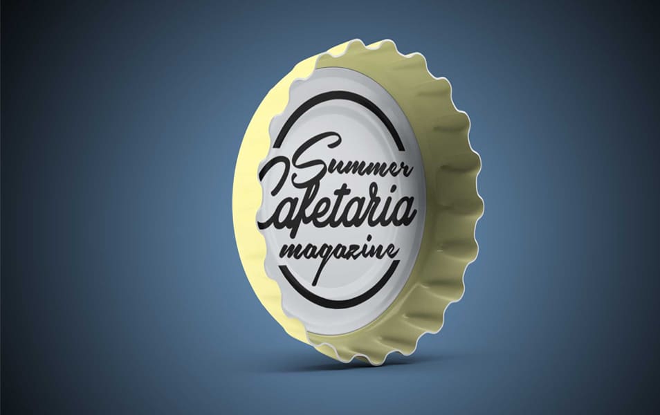 Free Bottles Cap MockUp