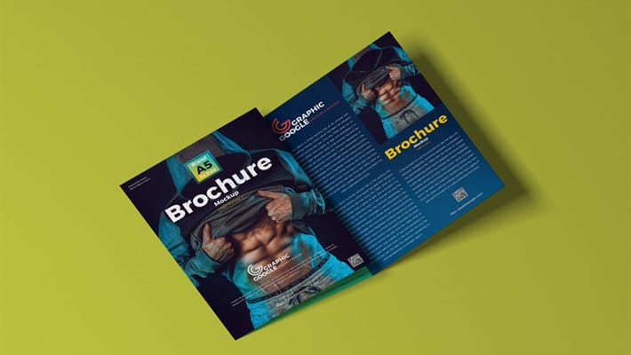 Free Brand A5 Tri-Fold Brochure Mockup