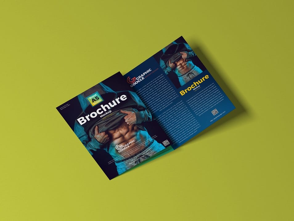 Free Brand A5 Tri-Fold Brochure Mockup