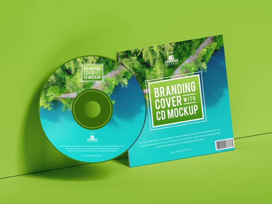 Free Branding Cover With CD Mockup
