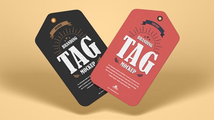 Free Branding Tag Mockup