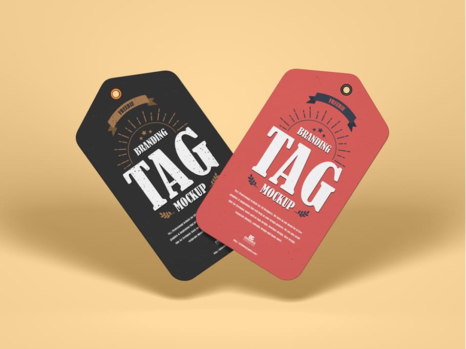 Free Branding Tag Mockup