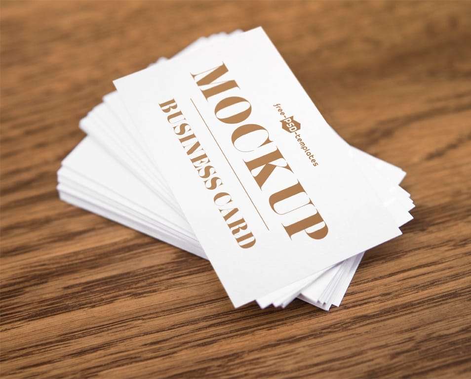 Free Business Card Mock-up in PSD