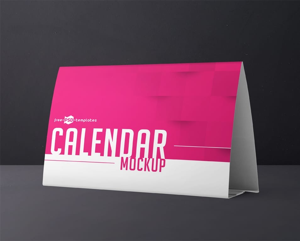 Free Calendar Mock-up in PSD